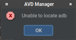 unable to locate adb in android studio 3.1.4 unable to locate adb in android studio 3.1.4