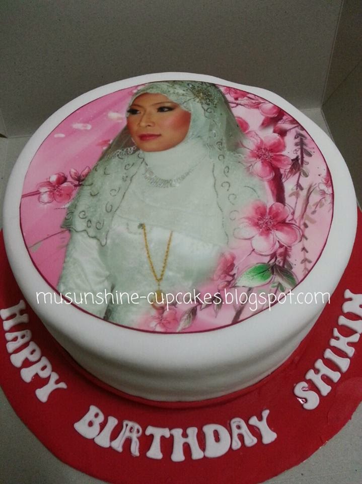 Mysunshine Cake edible image on fondant cake