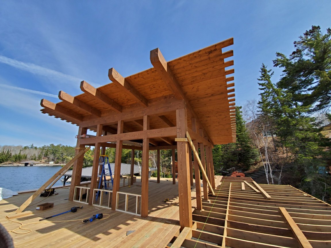 Beautiful Inside and Out TwoStorey Boathouse Progress Pictures