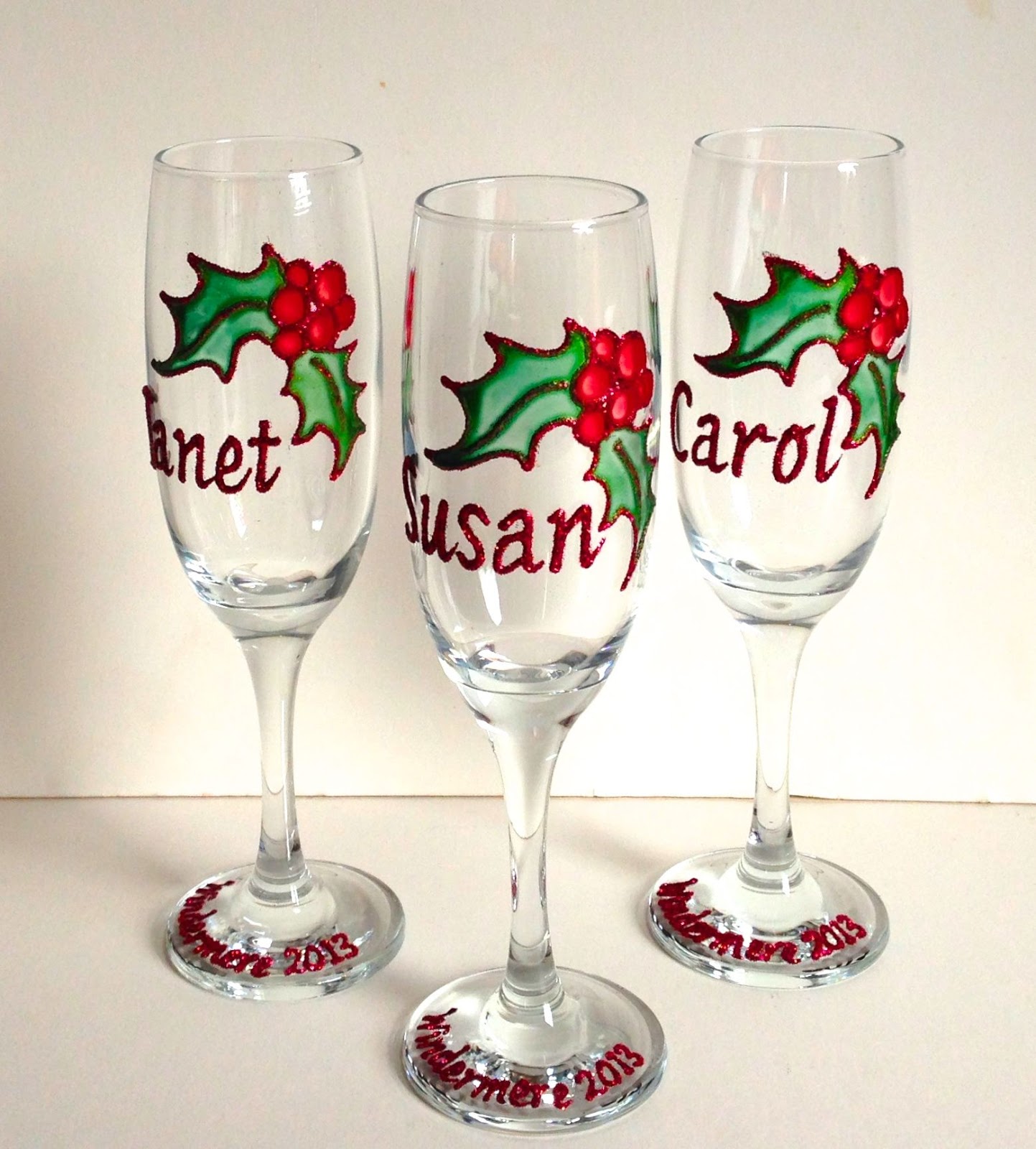 copas navidenas decoradas con pintura