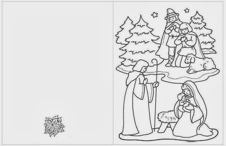 Maestra de Primaria: Tarjetas de Navidad para colorear.