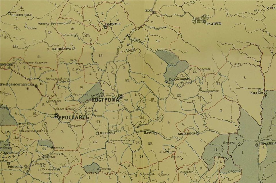 галичский уезд костромской губернии. деревни галичского уезда костромской губернии. карта уездов костромской губернии. карта галича в костромской губернии. кинешемский уезд костромской губернии.