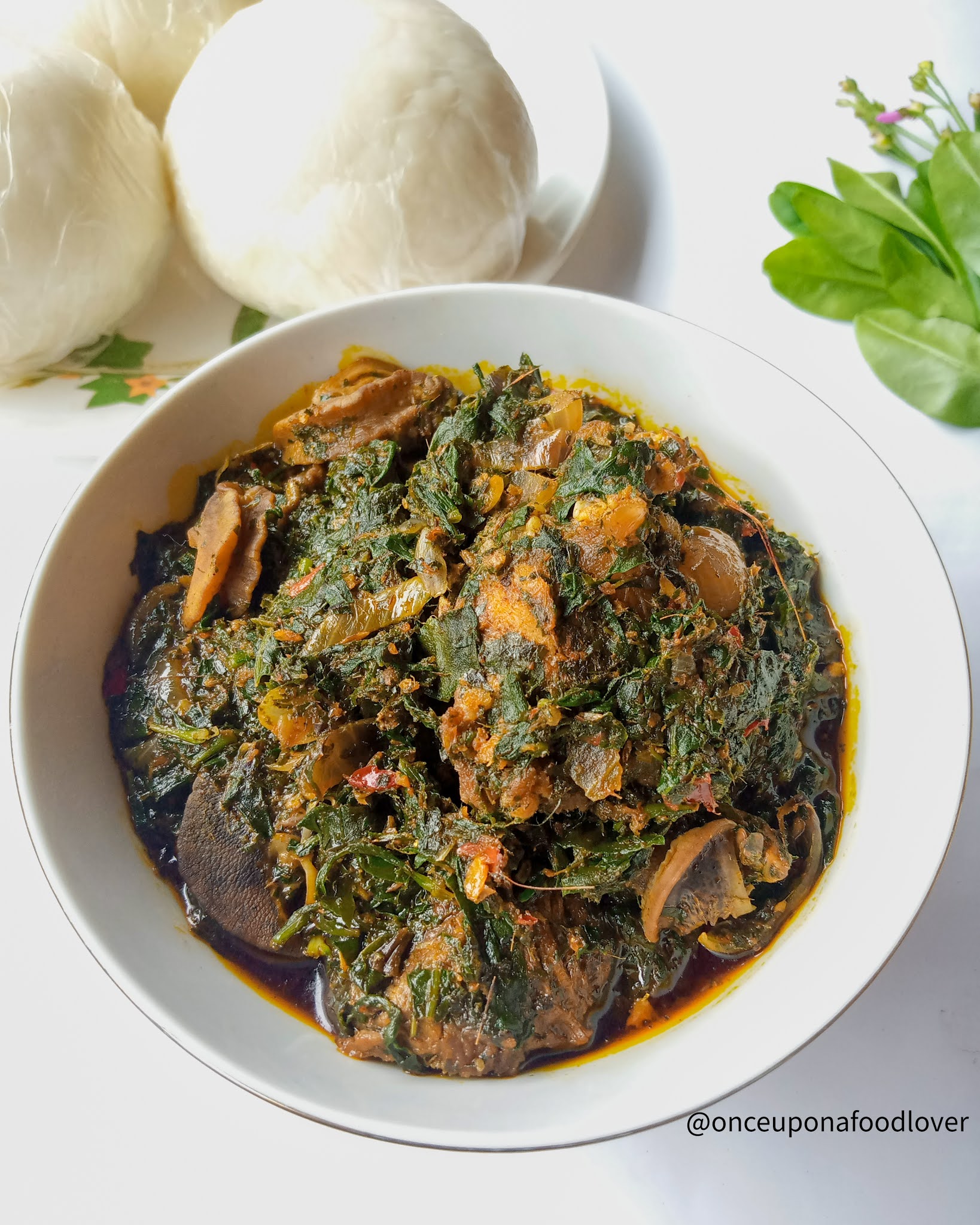 A Plate of Afang Soup