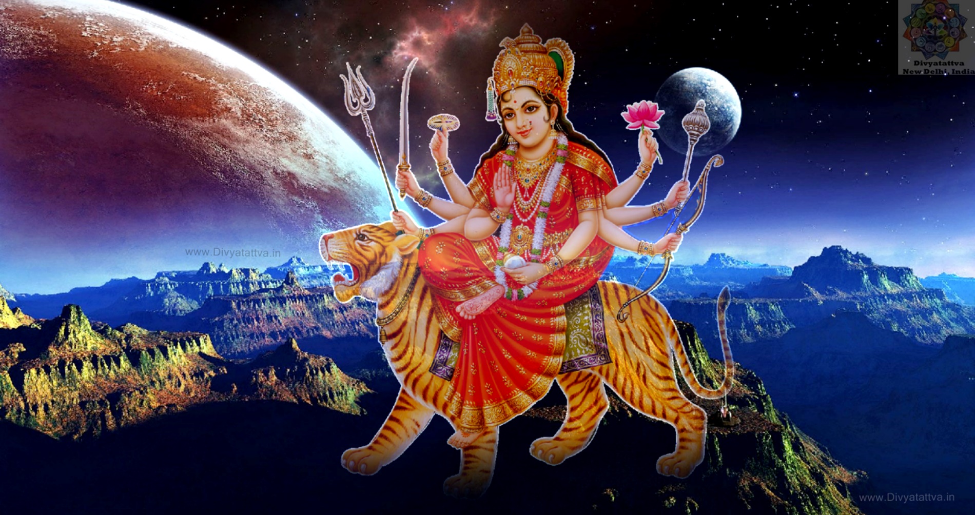 Durga Goddess 4K UHD Wallpaper, Durga Puja Images for Navratri Festival