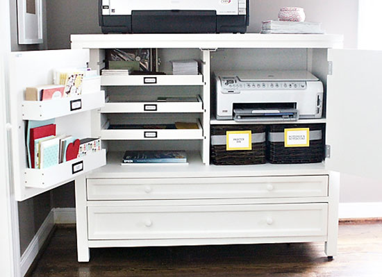 IHeart Organizing: UHeart Organizing: A Home Office to Admire