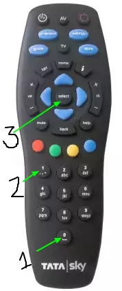 tata sky new signal setting