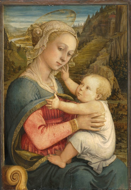 Filippo Lippi (vers 1406 – 1469), Vierge à l’Enfant, vers 1460-1465, tempera sur bois de peuplier, 76,9 x 54,1 cm Munich, Bayerische Staatsgemäldesammlungen – Alte Pinakothek,
Photo © BPK, Berlin, Dist. RMN-Grand Palais / image BStGS