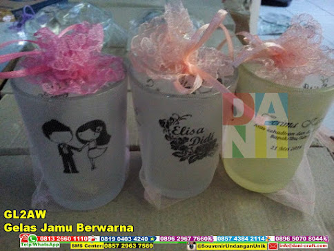 jual Gelas Jamu Berwarna