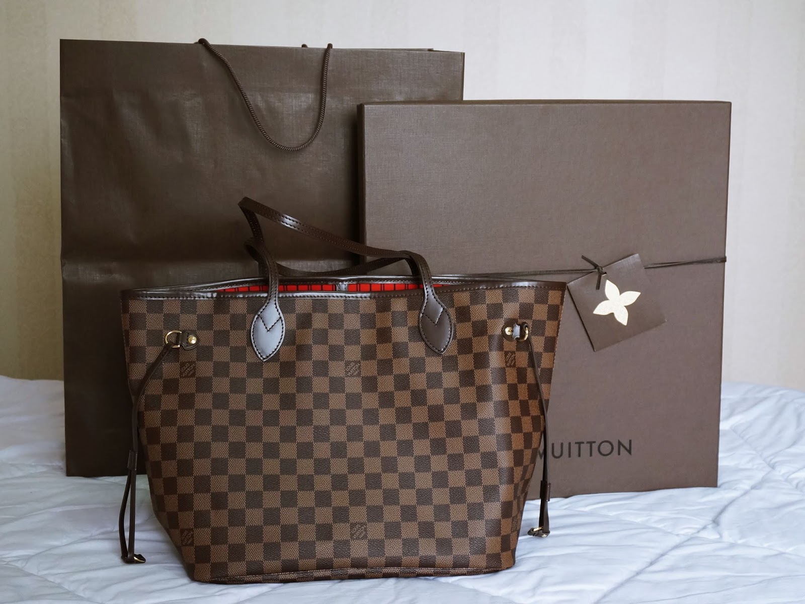 My Shopping Diary: Review : Louis Vuitton Neverfull MM in Damier Ebene