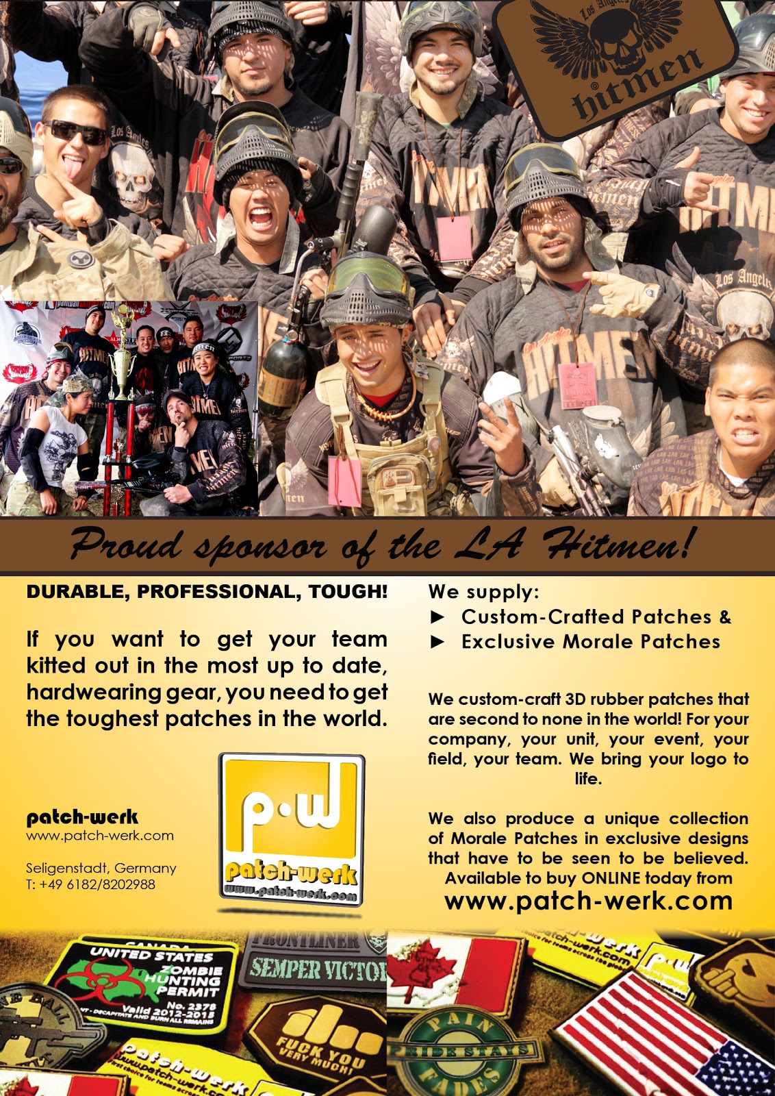 sponsors the LA Hitmen paintball team
