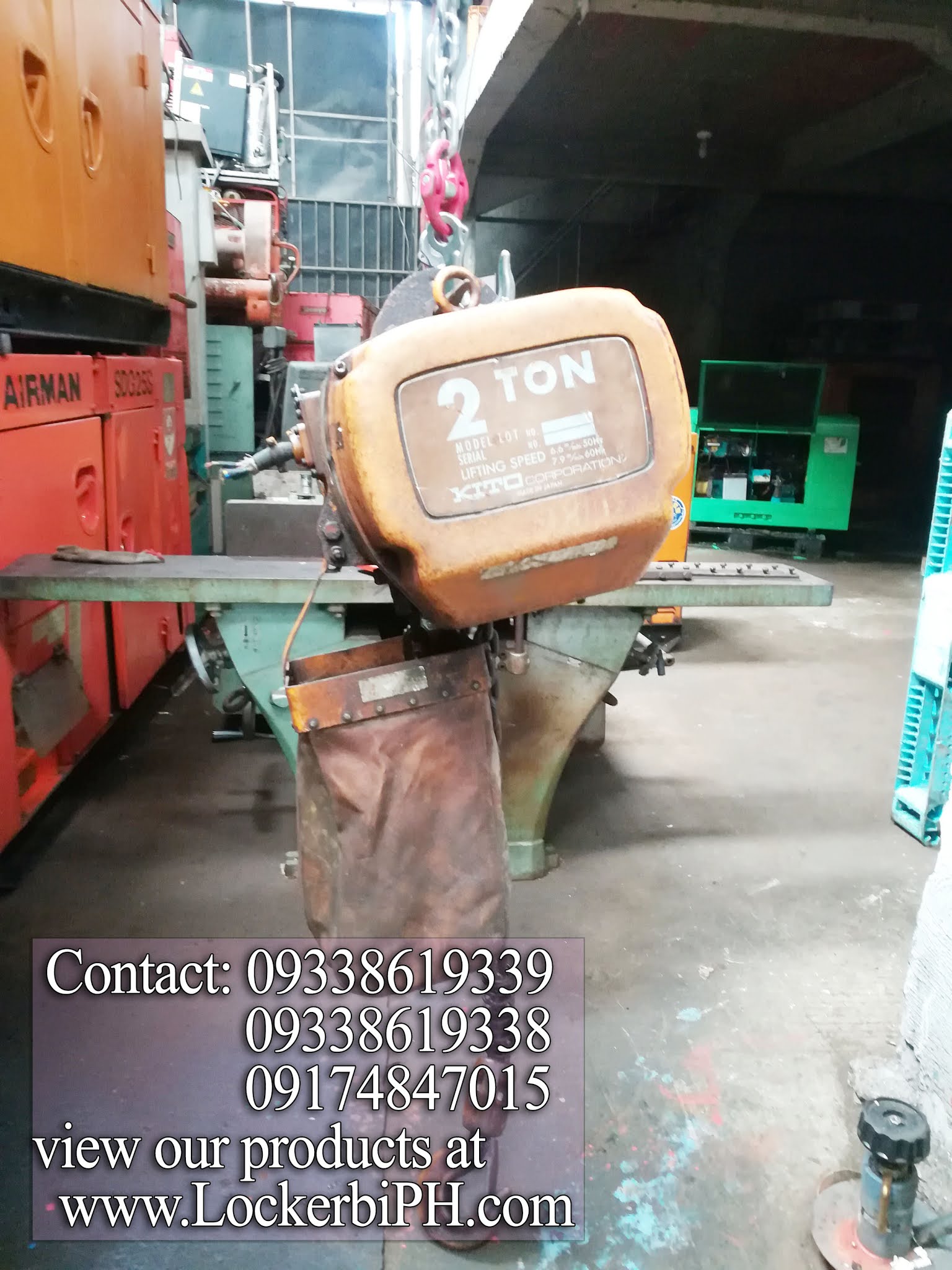 Products Kito Chain Hoist 2 tons Capacity From Japan