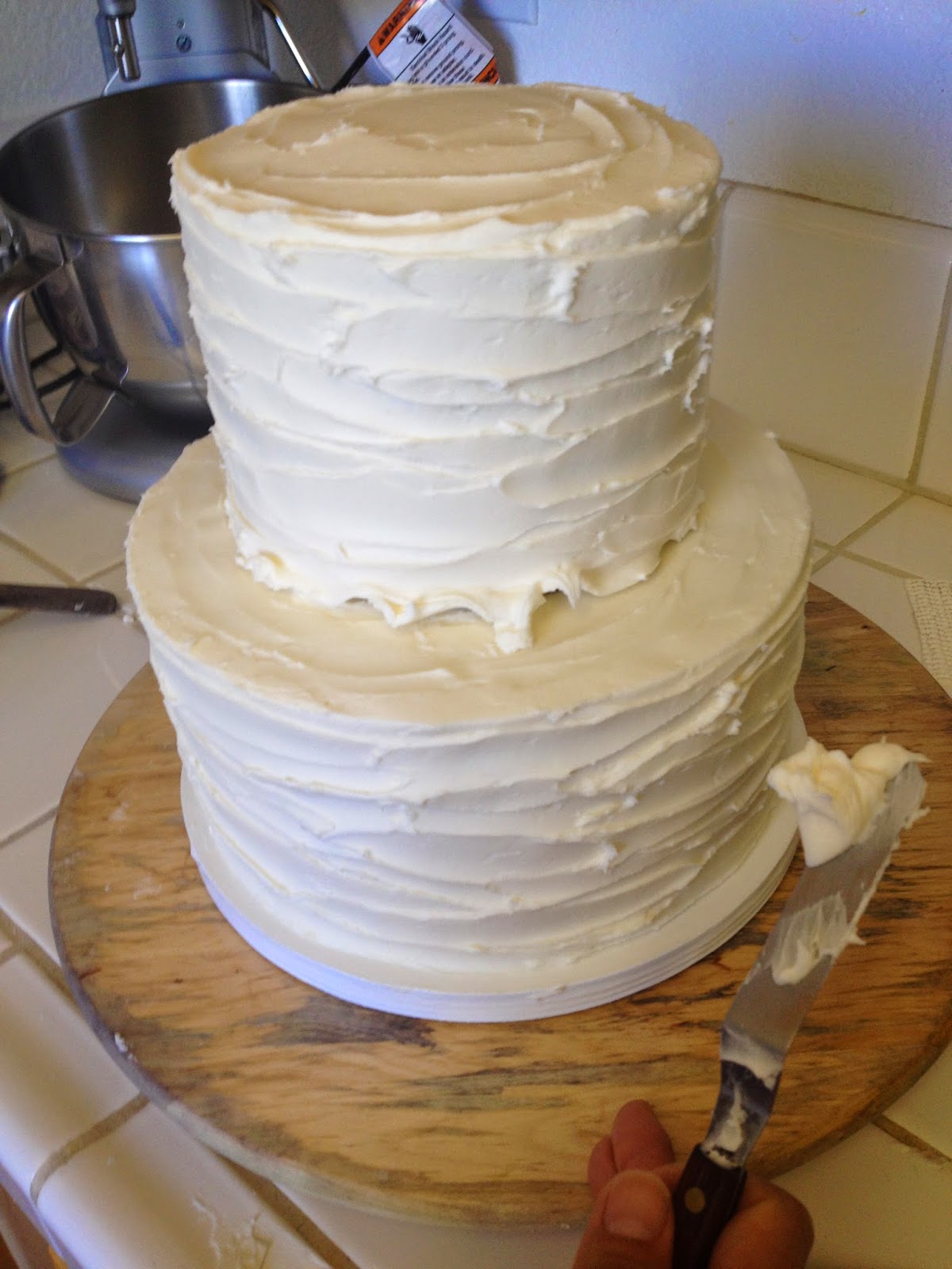 Ribbon Textured Cake