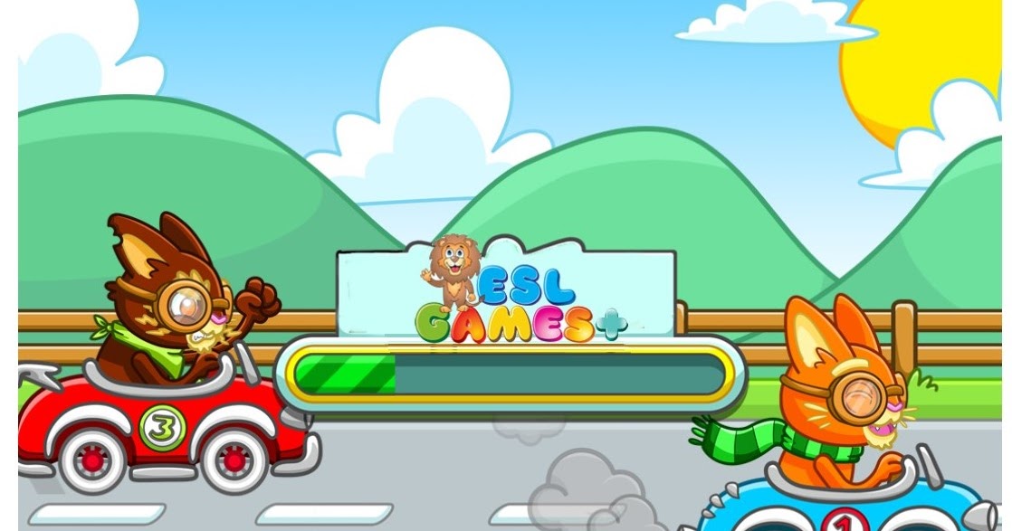 ENGLISH BOX Car Racing Game Action Verbs.