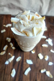 White Chocolate Peanut Butter Coconut Smoothie