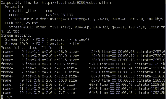 RoboGoby – ROV/AUV Submersible: RPi Video Streaming: Ffmpeg/Ffserver