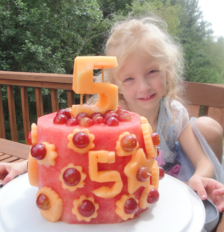 Julie Bagamary Art Watermelon "5" Cake