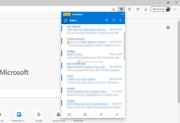 Microsoft Outlook extension for Edge lets you manage emails, calendar, tasks