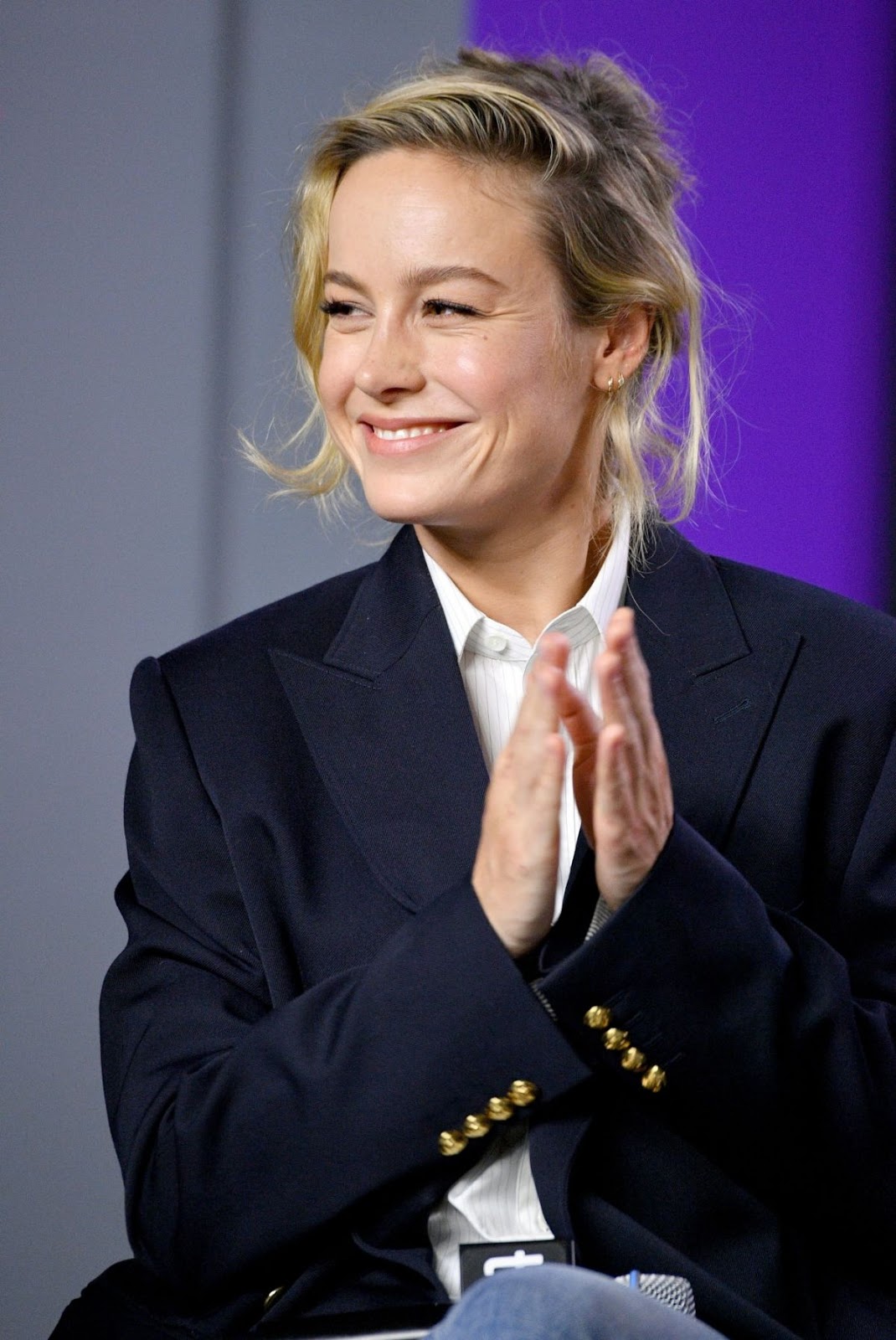 Brie Larson Clicks at Just Mercy Press Conference at 2019 TIFF in