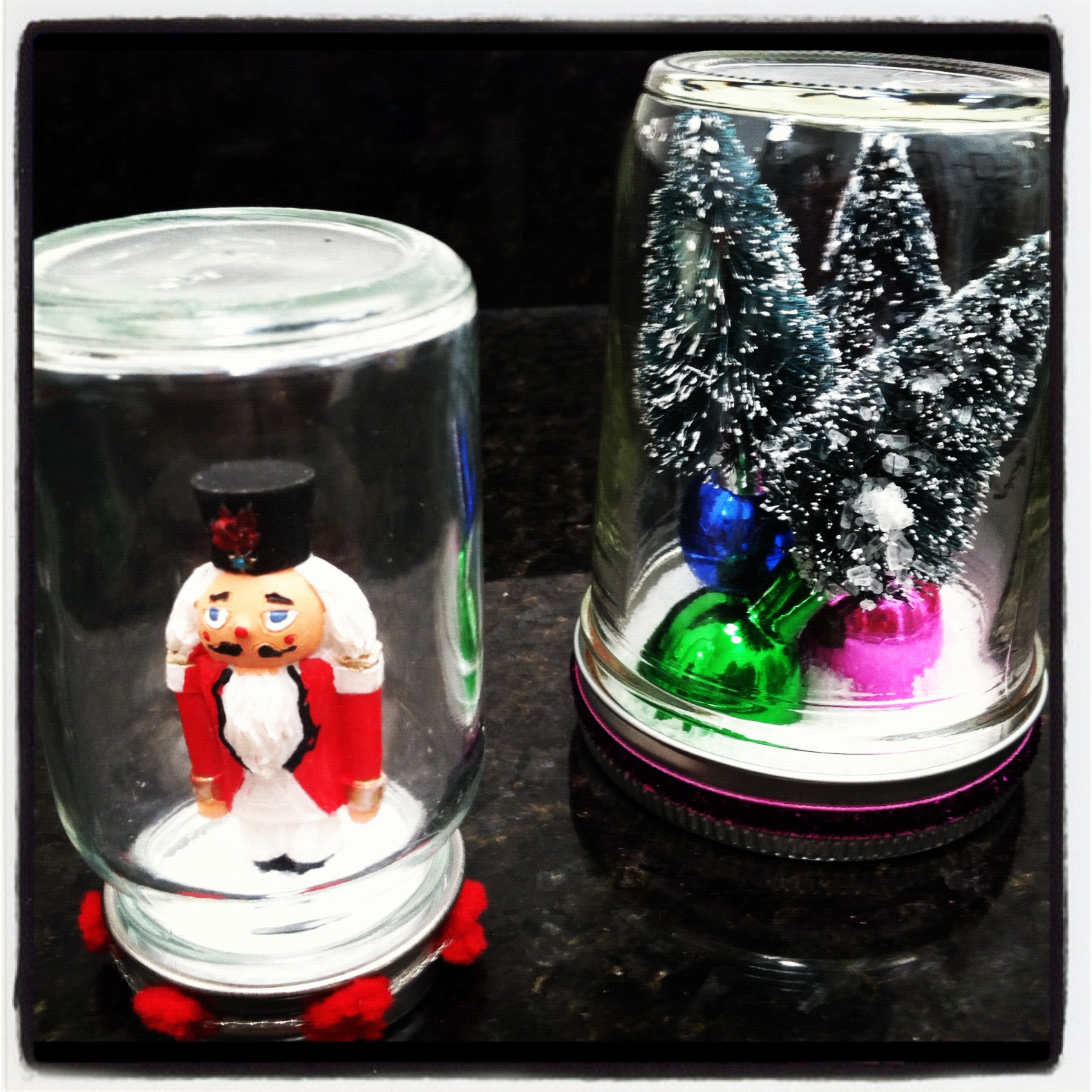 Bonnin Designs Mason Jar Snow Globe DIY
