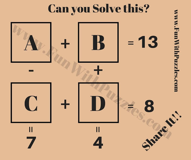 Maths Puzzle for Kids | Algebra Problem