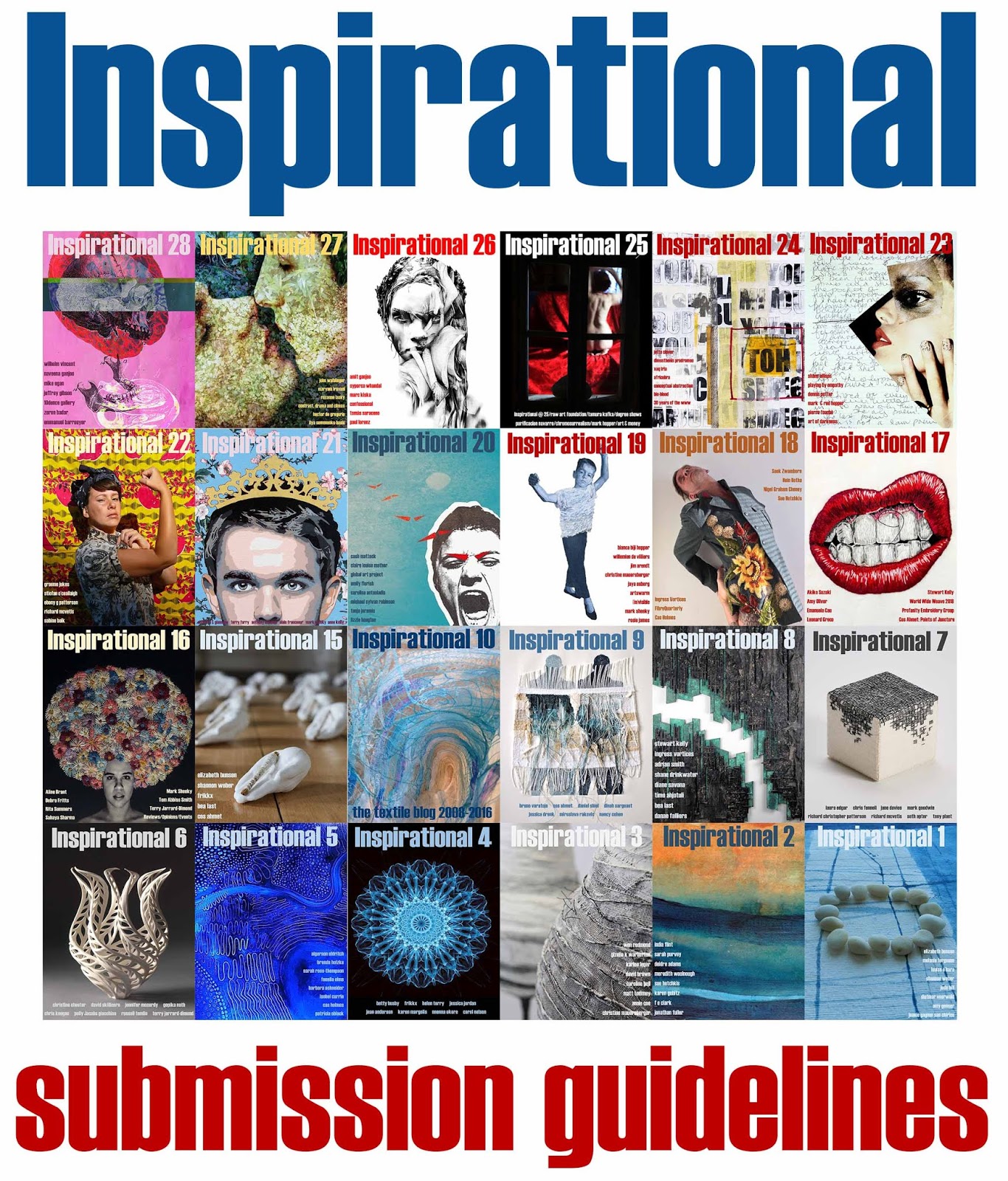 the textile blog INSPIRATIONAL artist submissions