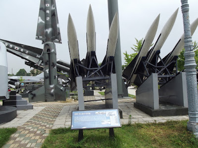 Weapons of war displayed at the War Memorial of Korea in Seoul. Photo 2014.