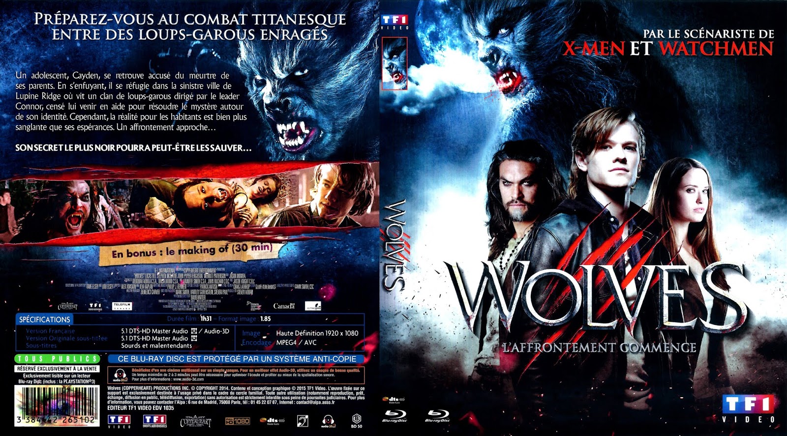 BLU-RAY JAQUETTES BLU-RAY: Wolves