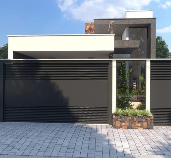 Diseño moderno de puertas portones de garaje