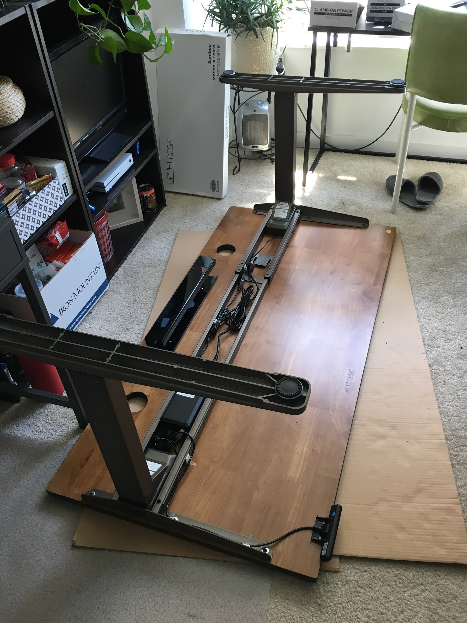 Cable Management Tray for Uplift 900 Adjustable Desk Legs - with