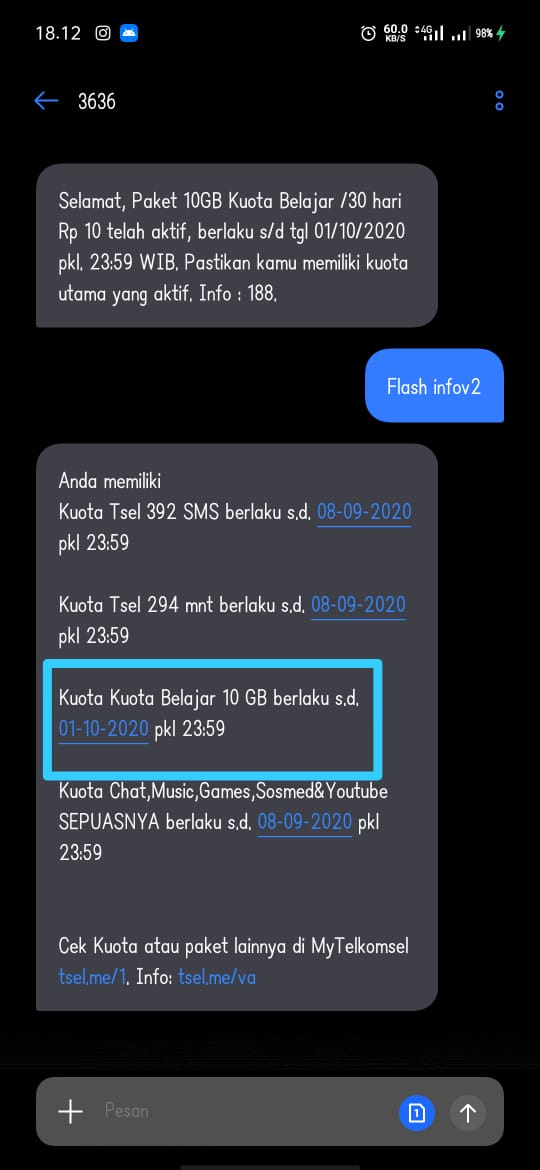 Mudah Cara Mengubah Kuota Belajar Telkomsel Menjadi Kuota Utama