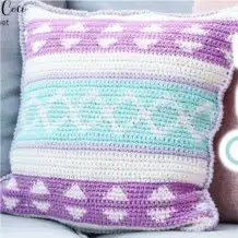 Cojín Summer Breeze a Crochet Cojín Summer Breeze a Crochet