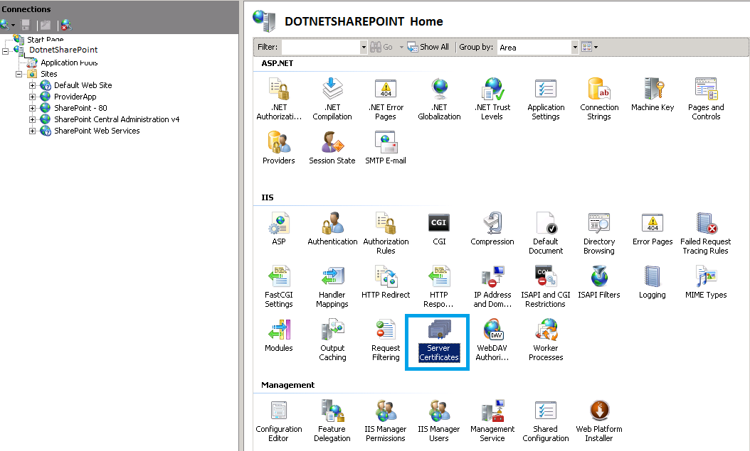 How To Create Self Signed Certificate On IIS Server N N SharePoint