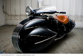 Orley Raymond Courtney's streamlined Henderson KJ motorcycle