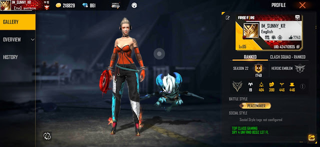 SAFFRON GAMER FREE FIRE UID TOP CLASS GAMING ID