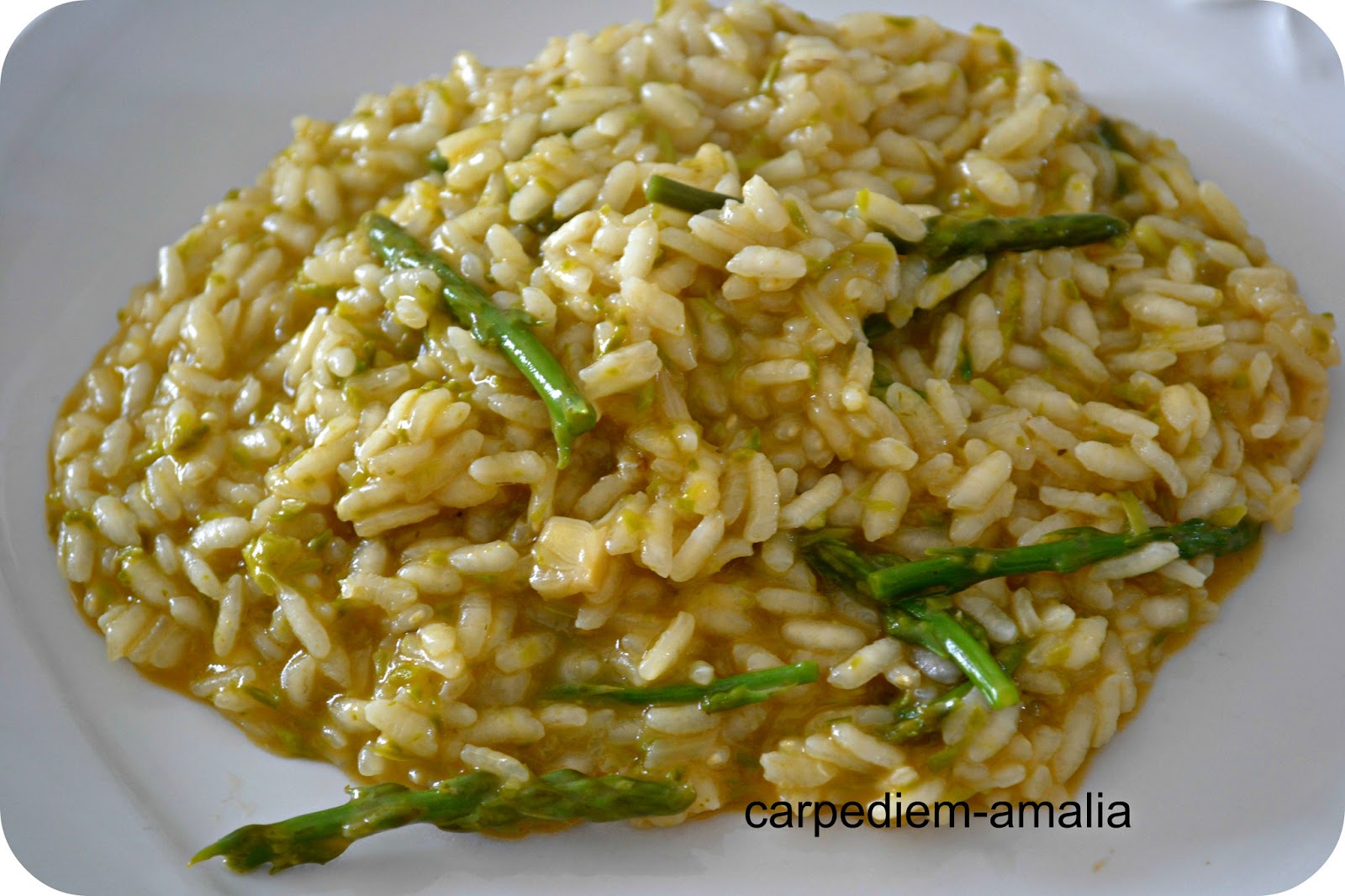 Carpe diem Risotto con gli asparagi selvatici