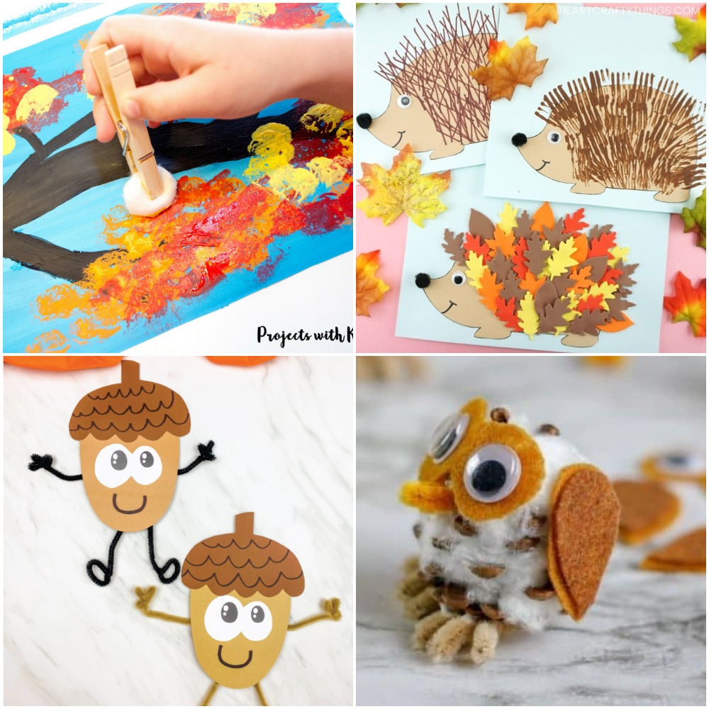 FALL CRAFTS - 5 Easy Fall Crafts for Kids 