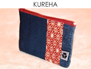 Kureha Etui aus japanischen Stoffen von Noriko handmade, handgemacht, Einzelstück, Unikat, Design, Reisepass, Kartenetui