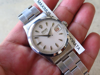 Maximuswatches Jual Beli Jam Tangan Second-Baru Original-Koleksi Jam  Maximus-www.maximuswatches.com: ROLEX OYSTERDATE PERPETUAL WHITE SILVER  DIAL - ROLEX 6518 - AUTOMATIC - VERY RARE (SOLD)