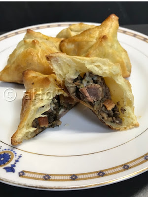 Mock Wellington Bites, tiny appetizers, finger foods, puff pastry