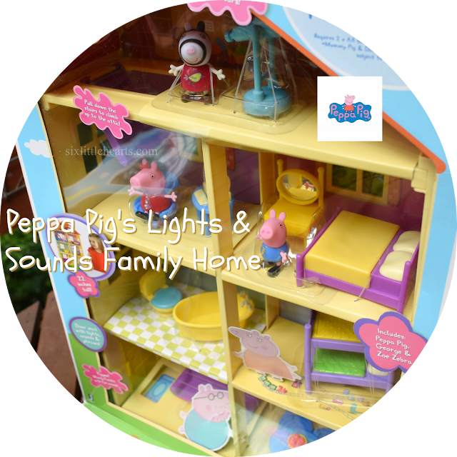 peppa pig lights and sounds playset family home