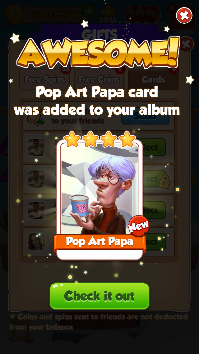 Rare cards value in Coin Master