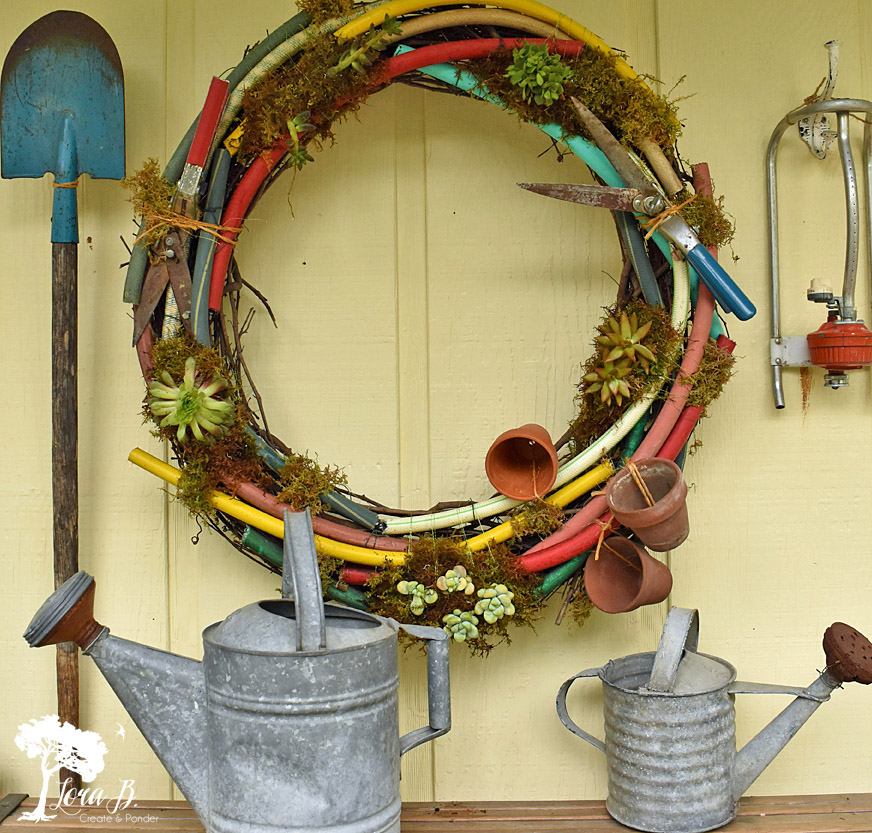 The Garden Gate: Repurposing Old Garden Hoses