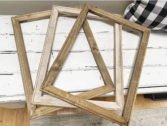 3 DIY wooden frames