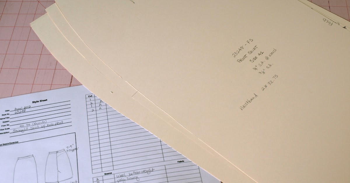 The Design Loft Grading a skirt pattern