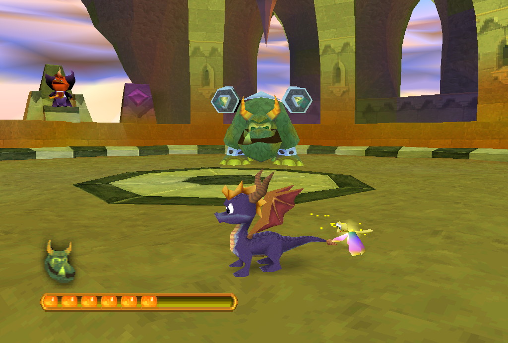 Spyro 2 Ripto's Rage! (PS1) e o portal para Avalar PlayStation Blast