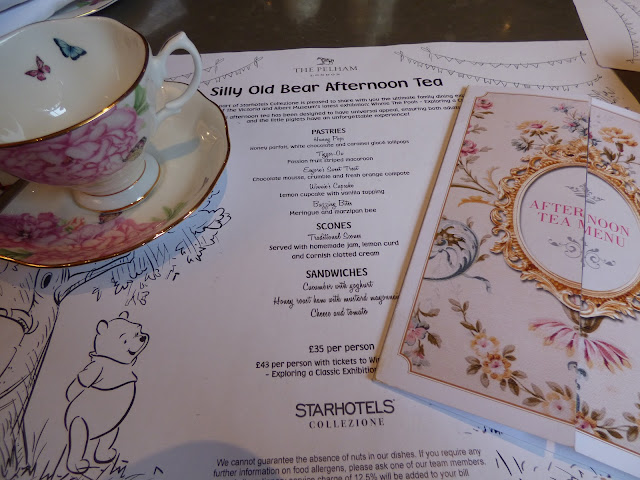 Silly Old Bear Winnie The Pooh afternoon tea at The Gore Hotel and The Pelham Hotel, South Kensington, London