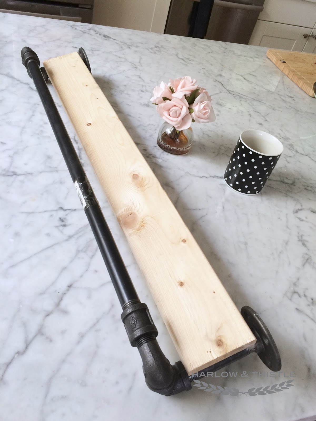 DIY Pipe Shelf Harlow & Thistle