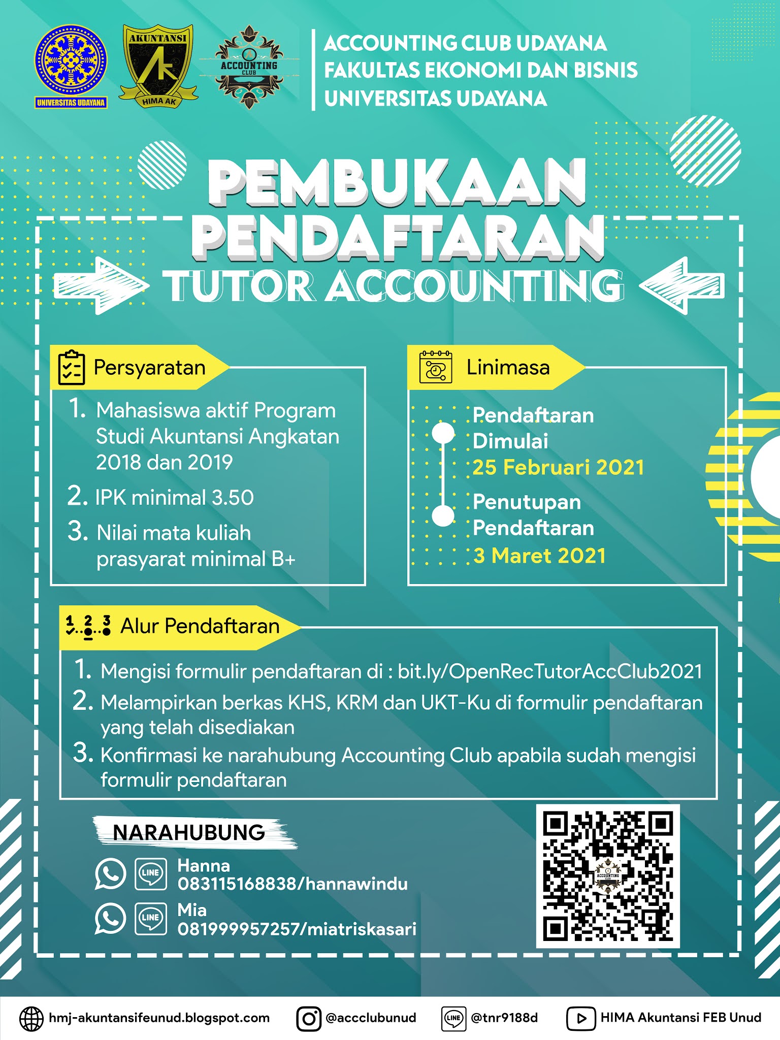 HIMA Akuntansi FEB Unud: PEMBUKAAN PENDAFTARAN