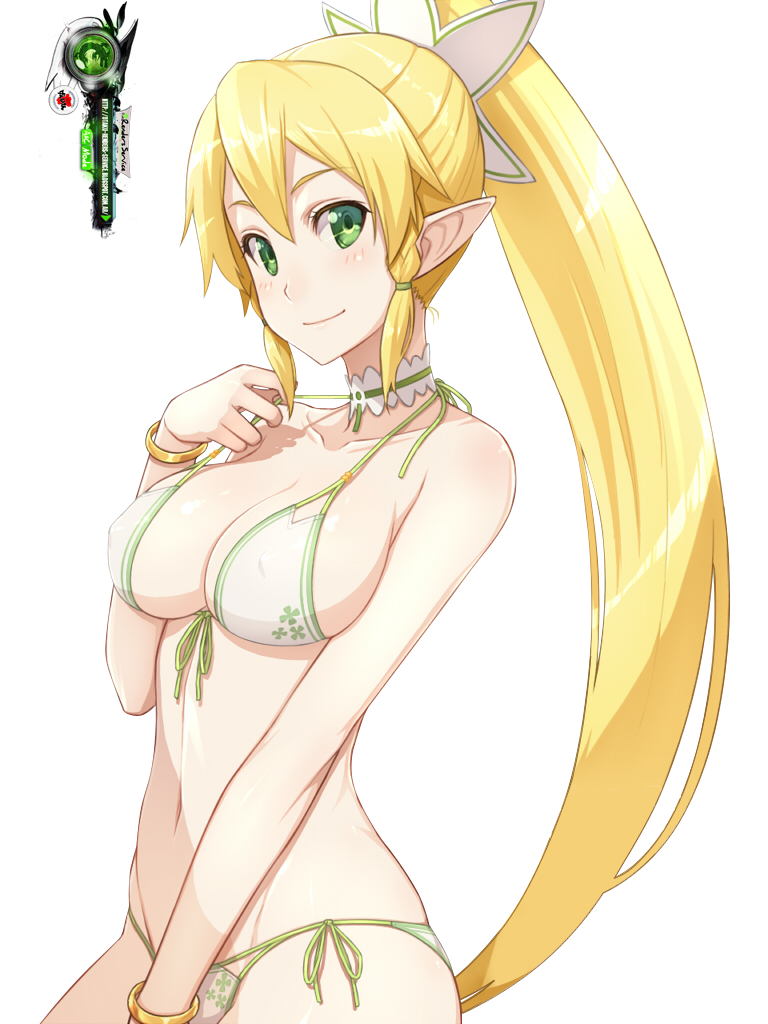 Sword Art Online:Leafa Mega Cute+Sexy Bikini Render.