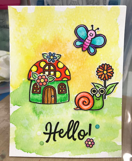 Sunny Studio Stamps: Sunny Saturday Summertime Customer Card Share by Cathy Covin